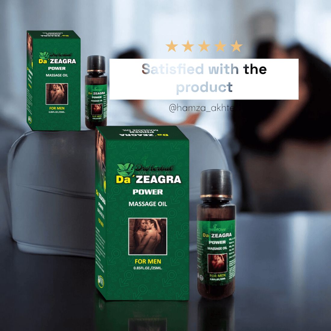 Da Zeagra Herbal Power Massage Oil (New Formula)